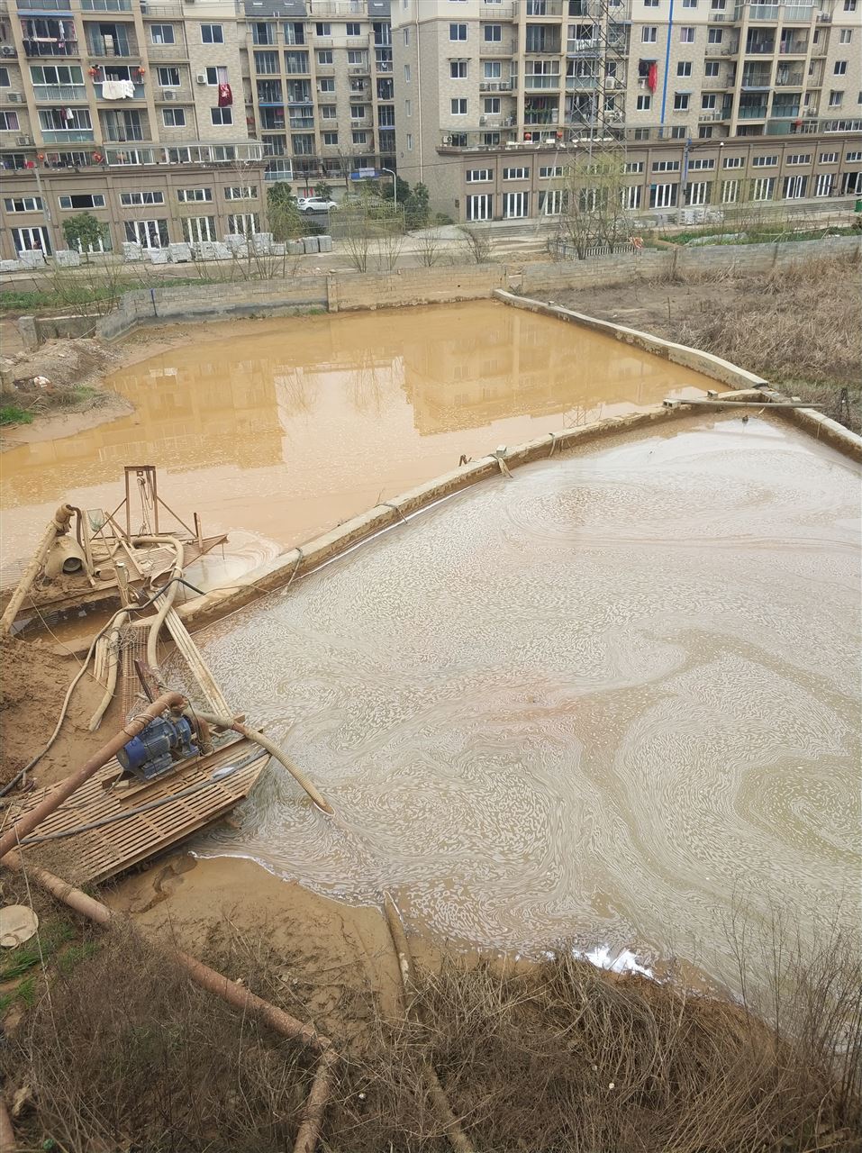 双峰沉淀池淤泥清理-厂区废水池淤泥清淤